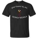 Happy Thanksgiving Turkey Gobble Wobble Tshirt, Ideal Gift_black