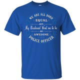 My Husband Is An Awesome Police Officer Tshirt, T Shirt, Tee_black=