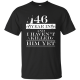 46th Wedding Anniversary Gifts For Wife. Couple T Shirts_black=