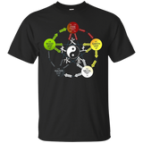 Tai Chi T-Shirt Yin Yang Five Elements Chinese Medicine Tee_Black