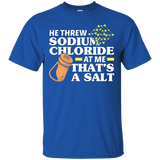 Threw Sodium Chloride That's a Salt Funny Science Pun Shirt_Black