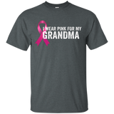 I Wear Pink For My Grandma Breast Cancer Awareness Shirt_black=