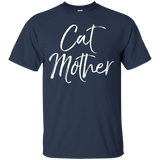 Cat Mother Shirt Fun Cute Mom Feline Tee_black