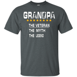 Grandpa The Veteran The Myth The Legend Shirt-veteran Day_black