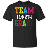 Team Fourth Grade Teacher Education T-Shirt_Black