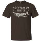 P-40 Warhawk WWII Aeroplane T Shirt_Black