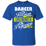 Dancer By Passion Drummer By Profession T Shirt_black