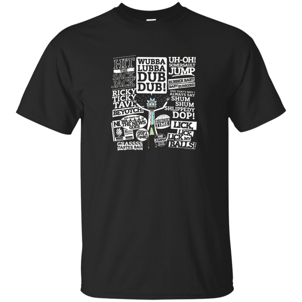 Rick's Catchphrases - Rick and Morty_Black