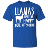 Llamas Make Me Happy You Not So Much Llamas