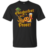 OKTOBERFEST T-SHIRT - Alpine Hat Bratwurst Beer shirt_Black