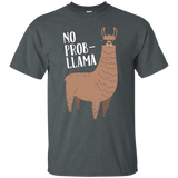 No Problem No Prob Llama Funny Llama Graphic T-Shirt_Black