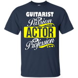 Guitarist By Passion Actor By Profession T Shirt_black