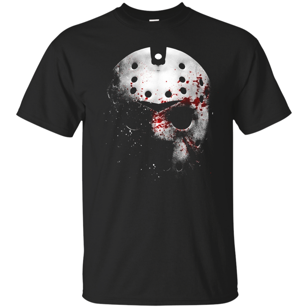 Funny Halloween Graphic T-shirt Friday 13th Tee Gift_black=