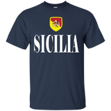 SICILIA T-shirt Sicilian Flag Sicily Italian Tee Italy Pride_Black