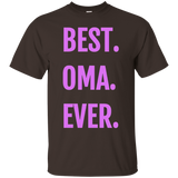 Womens Best Oma Ever T shirt Grandma, German Dutch Grandmother Gift_Black