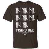 Tally Marks Tee-Funny 40 Years Yrs Old 40th Birthday T-Shirt_Black