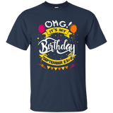 OMG! It's My Birthday Born On 23rd of September Gift T-Shirt_Black