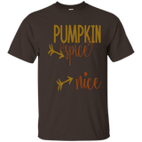 Pumpkin Spice And Everything Nice Shirt Funny Autumn_Navy