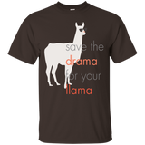 Save the Drama For Your Llama Funny Llama Shirts For Kids_Black