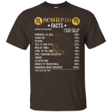 Scorpio Facts T-Shirt Scorpio Awesome Horoscope_Black