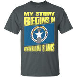 Story Begins In Northern Mariana Islands T-shirt_black=