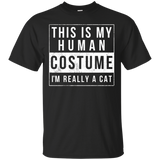 I'm Really A Cat Costume Halloween Shirt Funny Gift