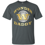 Wonder Daddy T Shirt Gift For Super Father On Father's Day_Black