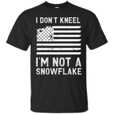 I Don't Kneel - I'm Not A Snowflake Distressed T-shirt_black