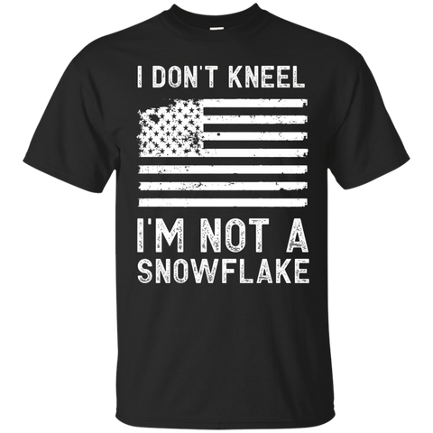 I Don't Kneel - I'm Not A Snowflake Distressed T-shirt_black