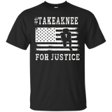 Take A Knee Shirt For Justice #imwithkap Black Equality Tees_black=