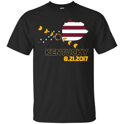 Total Solar Eclipse Across Kentucky USA T-shirt_Black