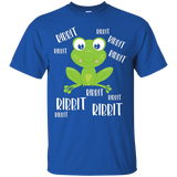 Frog Ribbit Call Cute Funny Graphic T-shirt_black=