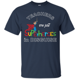 Teachers Are Superheroes Funny T-Shirt First Day of School_Black