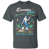 December Woman The Soul Of A Mermaid Glitter T-shirt_black