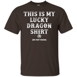 This Is My Lucky Dragon Shirt Funny Winged Creature Gift_Black