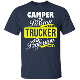 Camper By Passion Trucker By Profession T Shirt_black