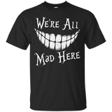 We're All Mad Here T-shirt Cat Lovers_Black