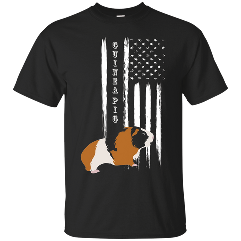 Guinea Pig Pet Us America Usa United States T-shirt_black