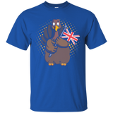 British Thanksgiving Turkey United Kingdom Flag Gift T-shirt_black