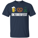 Oktoberfest Beer Pretzel Lederhosen Germany T-Shirt_Black