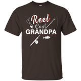Reel Cool Grandpa Shirt Funny Fishing T Shirt For Grandpa_Black