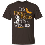 Halloween It's Hocus Pocus Time Witches Shirt Funny Hallowee_black=