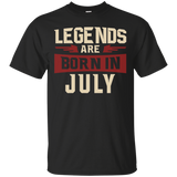 Legends Are Born In July T-shirt - Birthday Tshirt