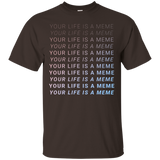 Your Life Is A Meme Aesthetic Vaporwave T-shirt Internet Tee_Black