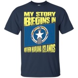 Story Begins In Northern Mariana Islands T-shirt_black=