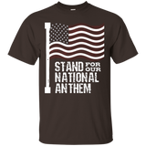 I Stand For Our Anthem - American Flag Veteran Gift_black