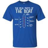 The Real Parts Of The Boat - Funny Rowing T Shirt_Black