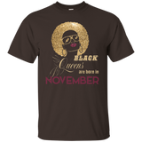 Women's Women's Black Queens Are Born In November - Birthday T-Shirt_Black