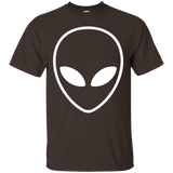 White Alien Head T-shirt_Black