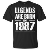 Legends Are Born In 1987 Shirt Funny 30th Birthday Gift Tee
